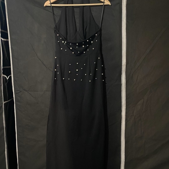 Halter Pearl Maxi Dress - Picture 6 of 6
